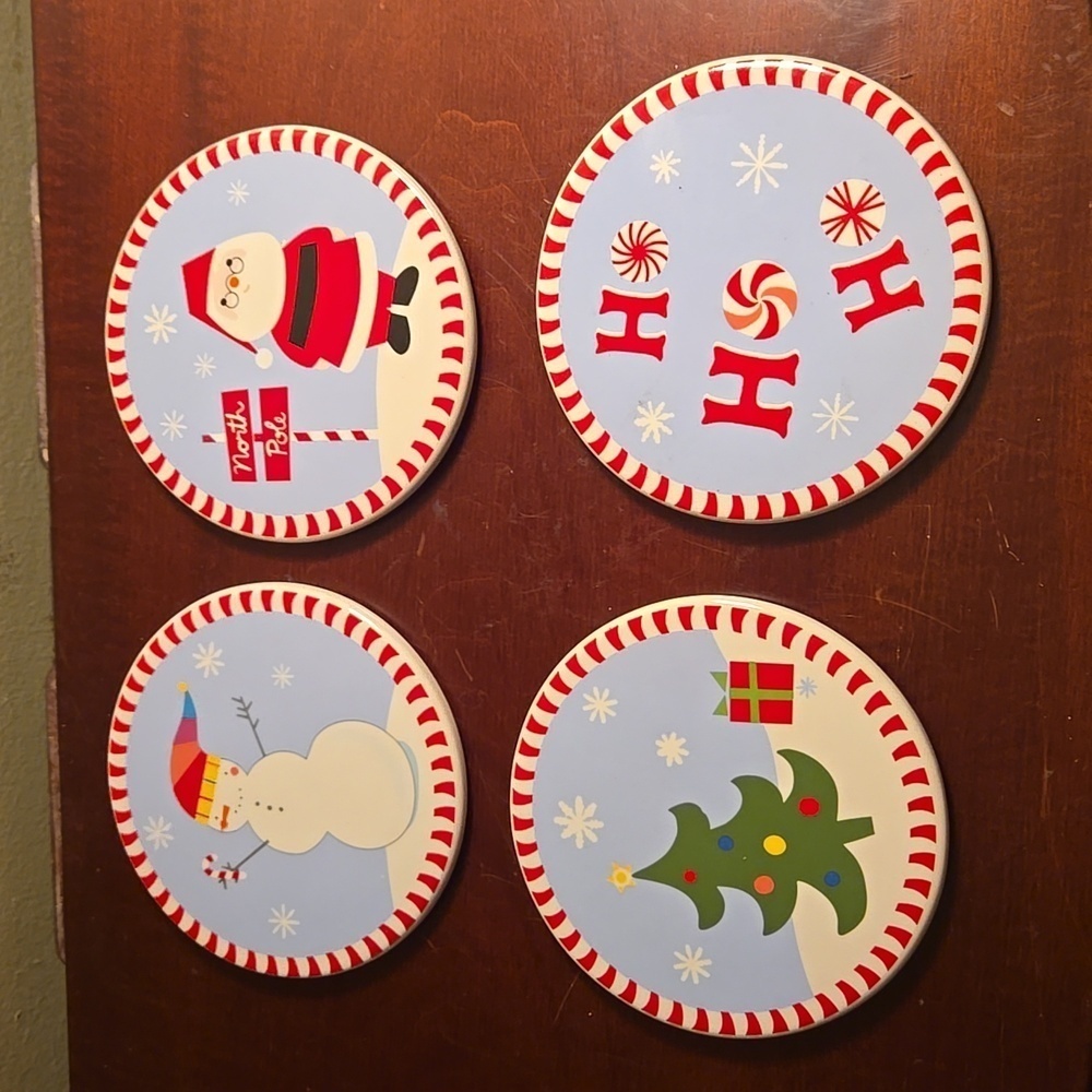 Kohl's Holiday Coasters Set of 4 NWOT